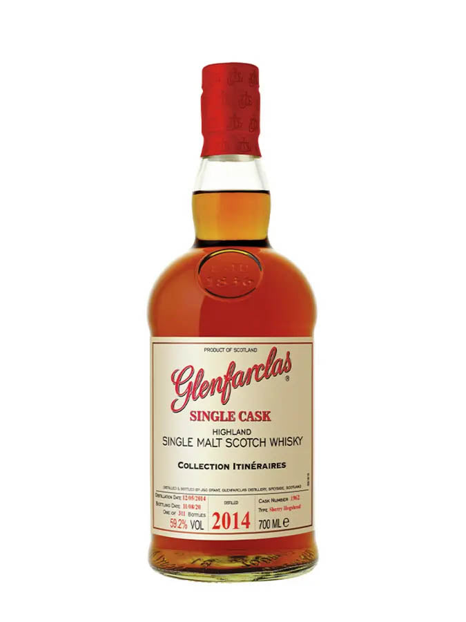 Glenfarclas 11 Year Old 2014 Sherry Hogshead #1962 LMDW Itineraires Speyside Single Malt Scotch Whisky ABV 59.2% 700ml