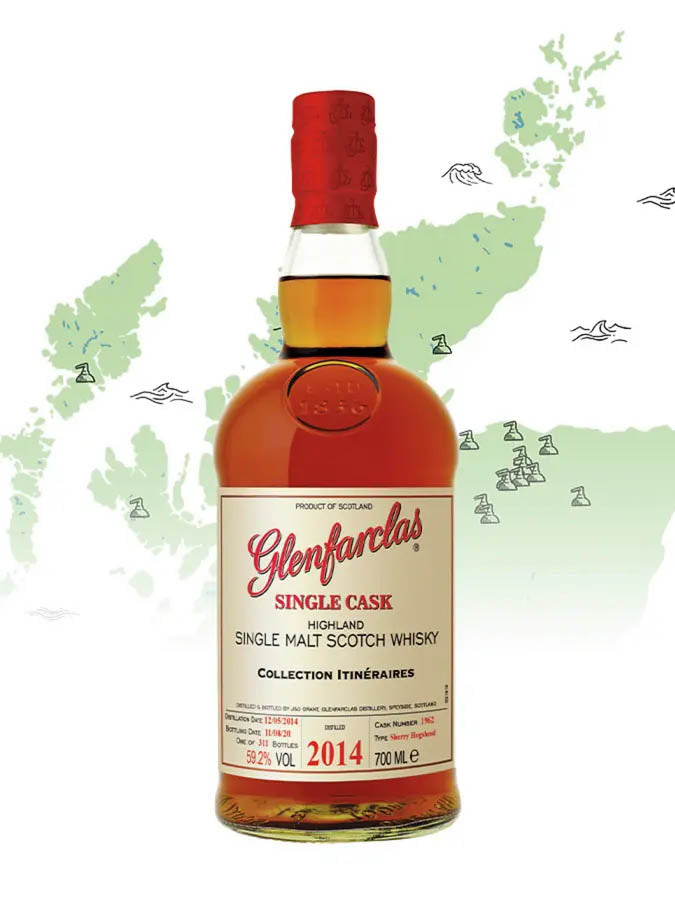 Glenfarclas 11 Year Old 2014 Sherry Hogshead #1962 LMDW Itineraires Speyside Single Malt Scotch Whisky ABV 59.2% 700ml