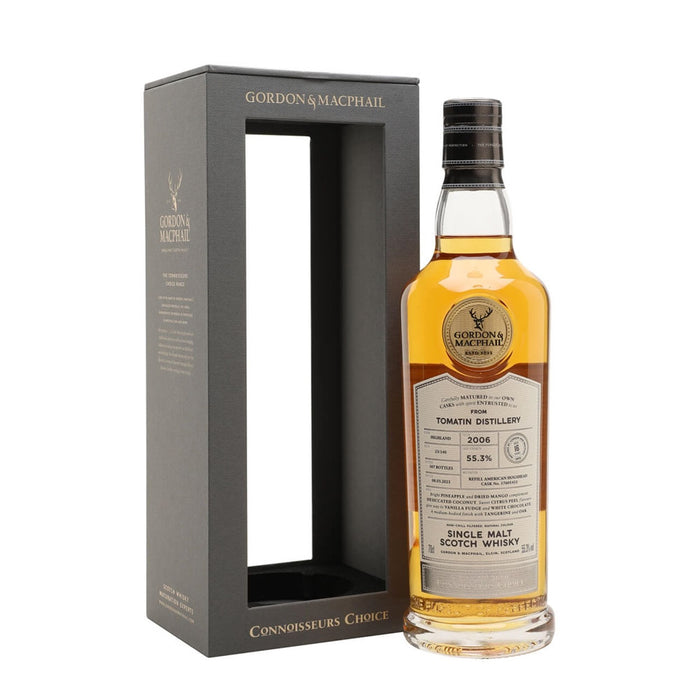 Tomatin 2006 16 Year Old Cask #17601411 Connoisseurs Choice Highland Single Malt Scotch Whisky Gordon & MacPhail ABV 55.3% 700ml