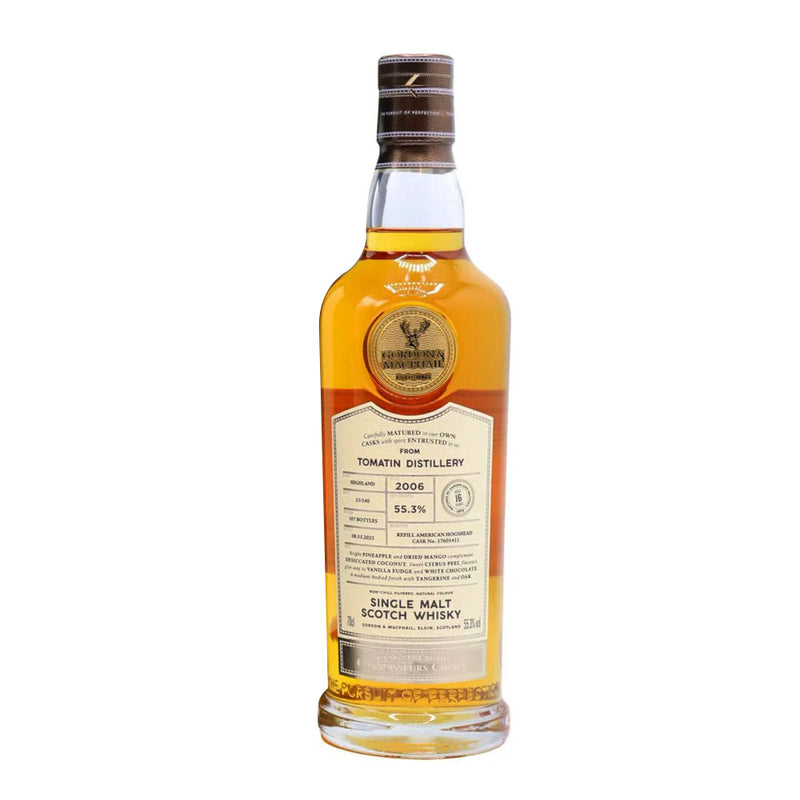 Tomatin 2006 16 Year Old Cask #17601411 Connoisseurs Choice Highland Single Malt Scotch Whisky Gordon & MacPhail ABV 55.3% 700ml