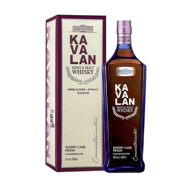 (1L) Kavalan Concertmaster Sherry Cask Finish ABV 40% 1000ml