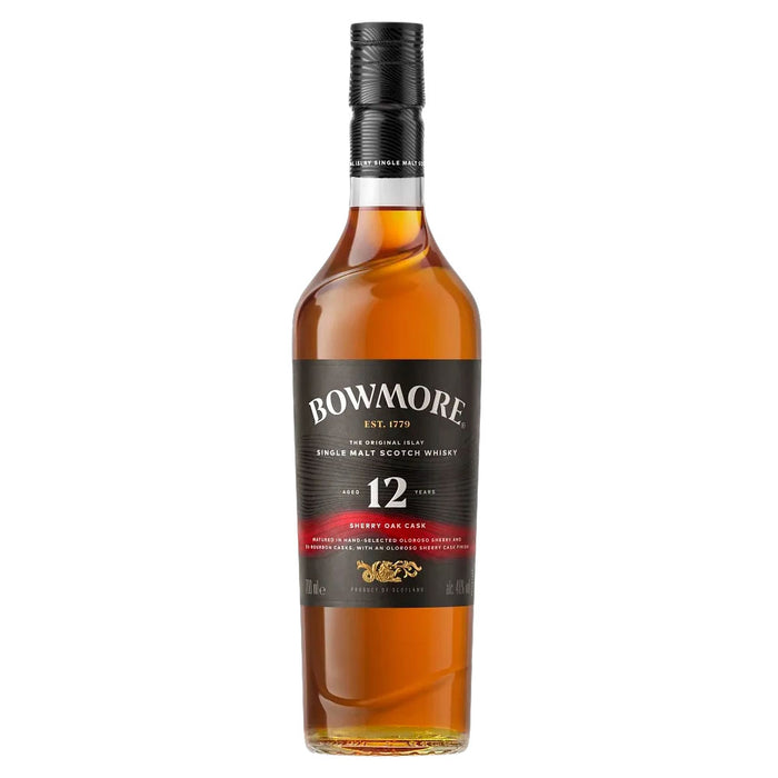 Bundle of 2 Bottles Bowmore 12 Year Sherry Oak Cask ABV 40% 700ml with Box