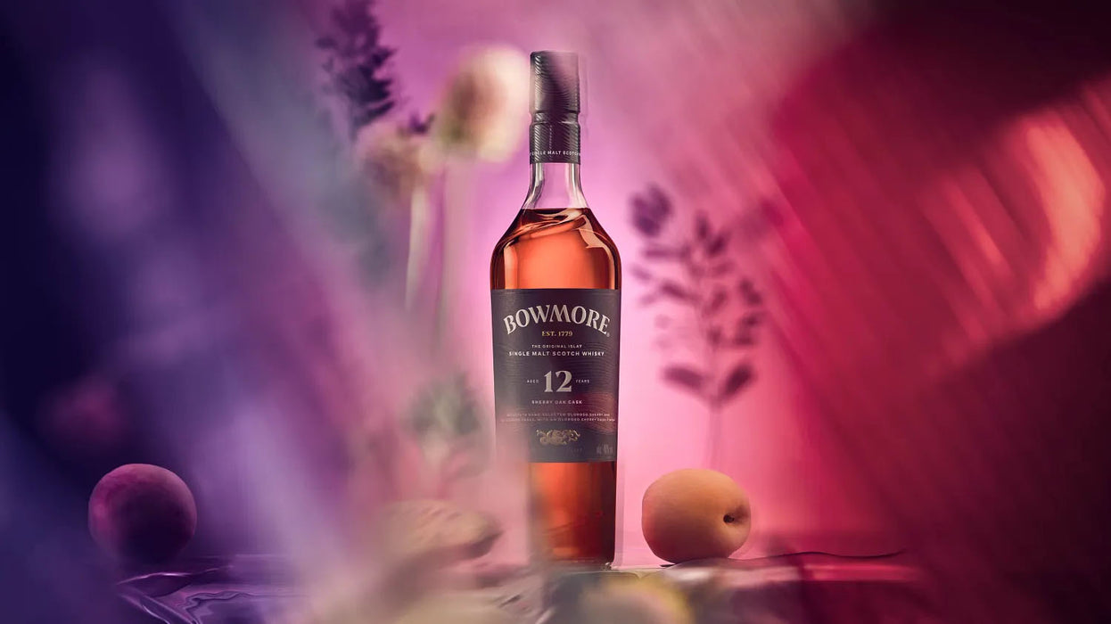 Bundle of 3 Bottles Bowmore 12 Year Sherry Oak Cask ABV 40% 700ml with Box