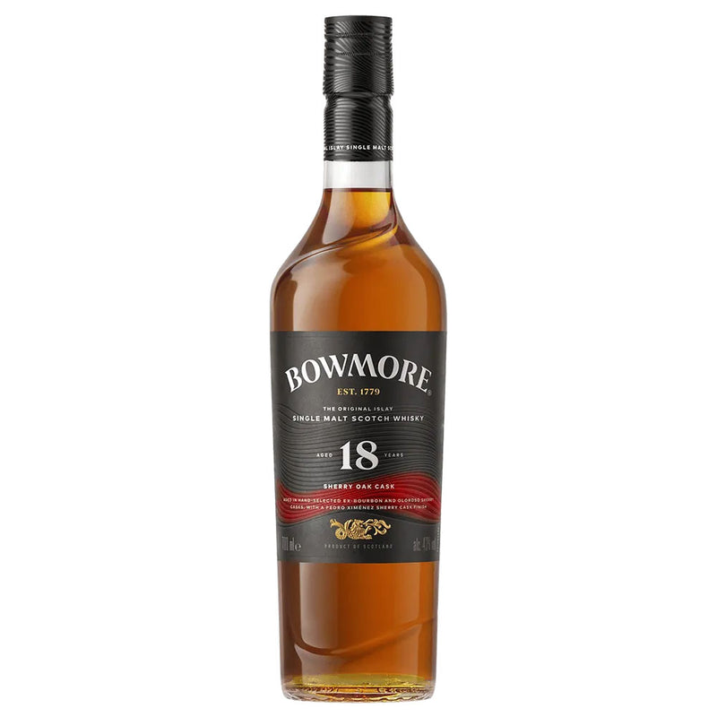 Bundle of 6 Bottles Bowmore 18 Year Sherry Oak Cask ABV 43% 700ml with Box
