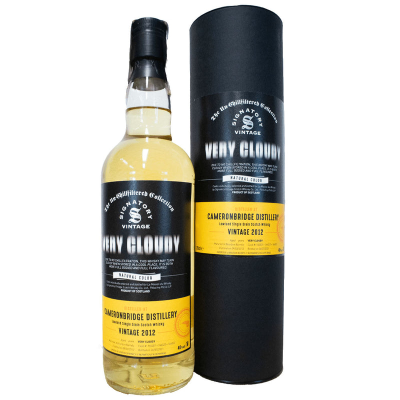Cameronbridge 11 Years 2012 Very Cloudy Signatory Vintage ABV 40% 700ml