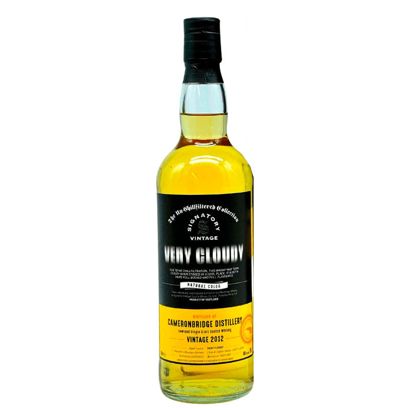 Cameronbridge 9 Years 2012 Very Cloudy Signatory Vintage ABV 40% 700ml