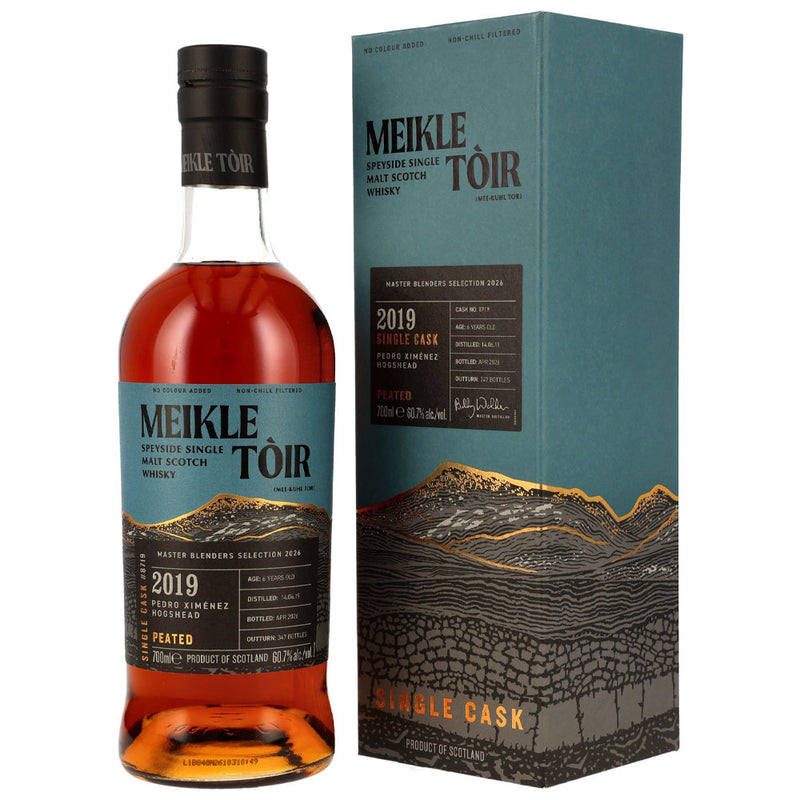Meikle Toir 6 Years 2019/2026 Peated PX Sherry #8719 ABV 60.7% 700ml