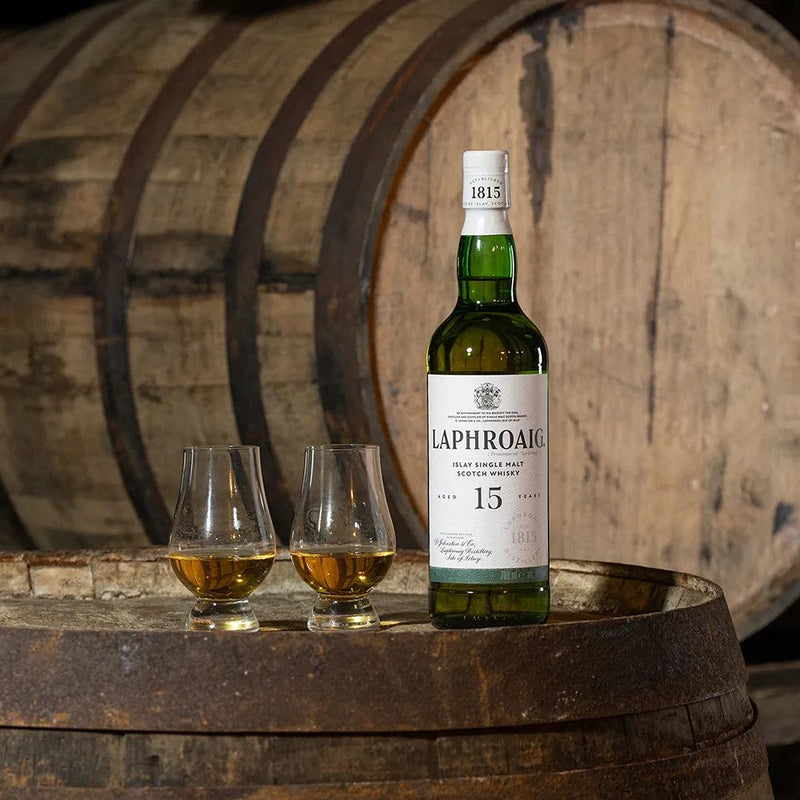 Bundle of 2 Bottles Laphroaig 15 Year Old Islay Single Malt Scotch Whisky ABV 46% 700ML