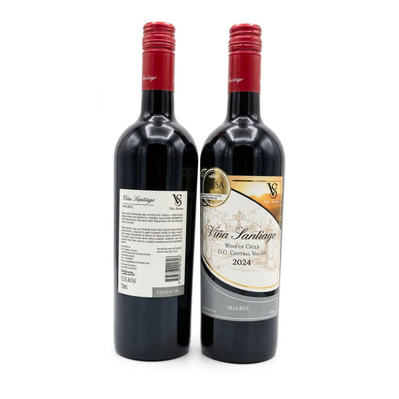 Vina Santiago Chilean Malbec Red Wine 750ml