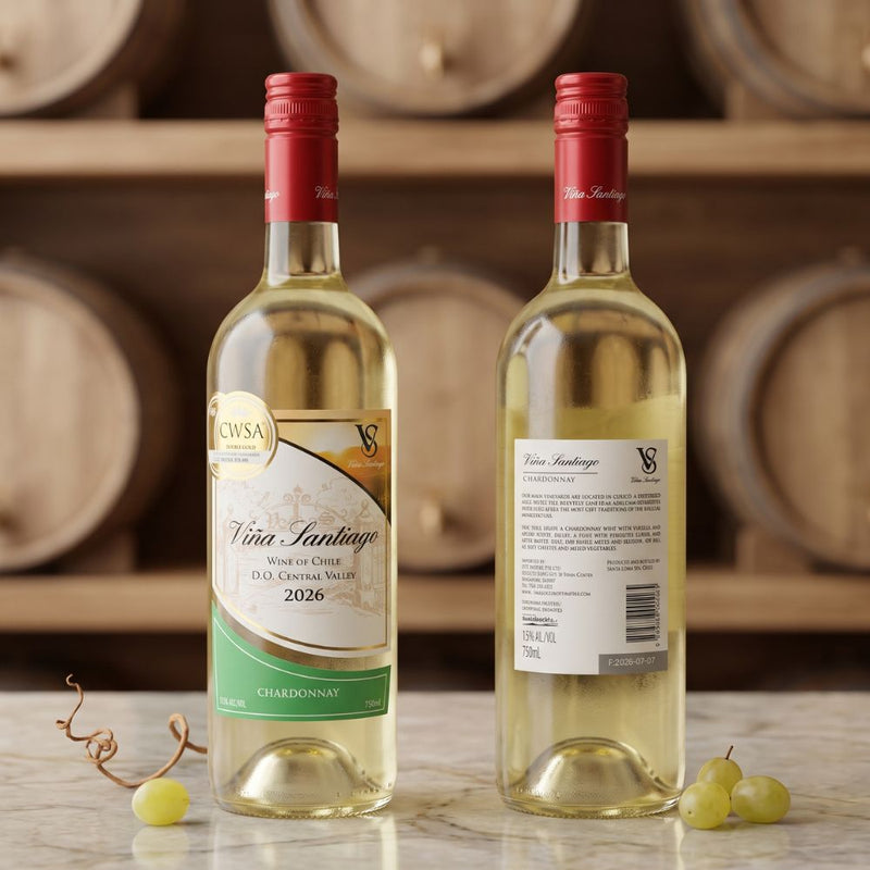 Vina Santiago Chilean Chardonnay White Wine 750ml