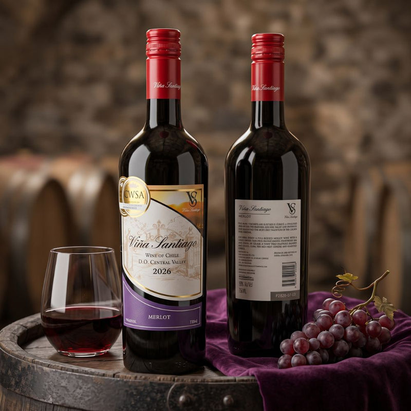 Vina Santiago Chilean Merlot Red Wine 750ml