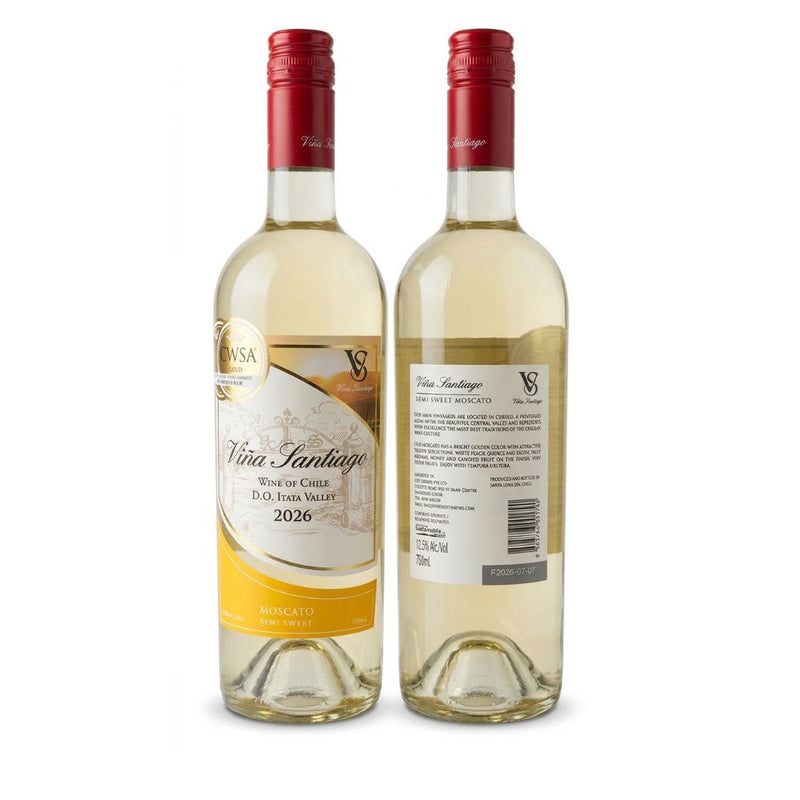 Vina Santiago Chilean Moscato Semi Sweet 750ml
