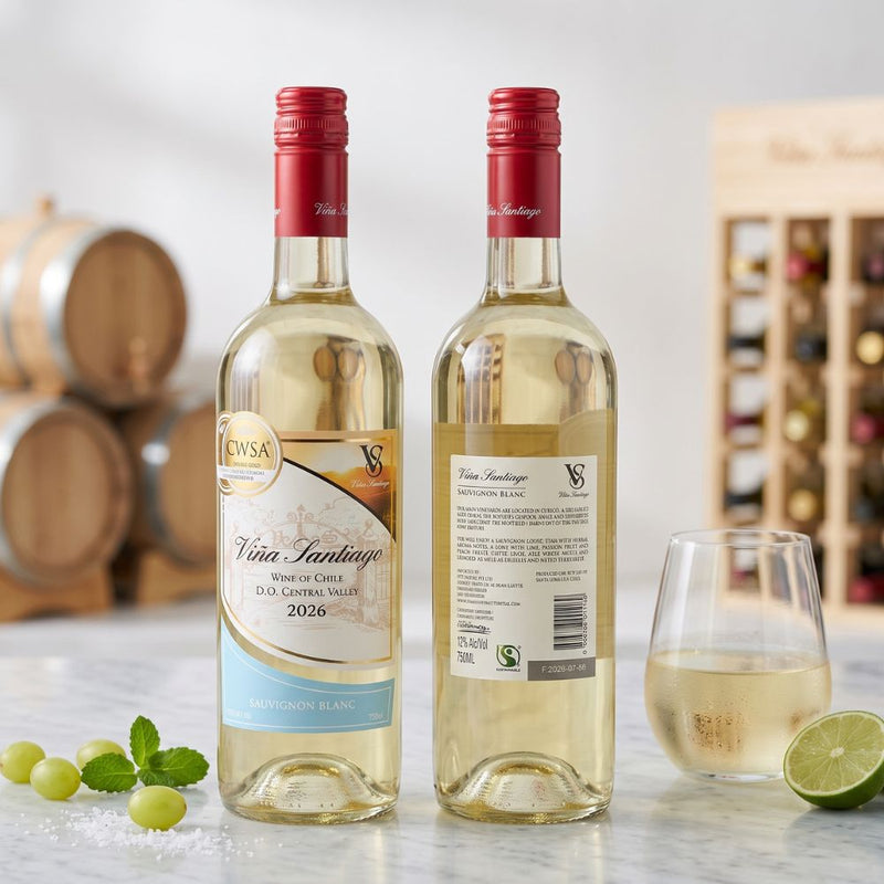 Vina Santiago Chilean Sauvignon Blanc White Wine 750ml