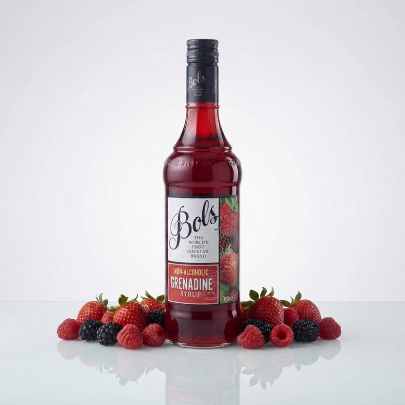Bundle of 3 Bottles Bols Grenadine Syrup 750 ML