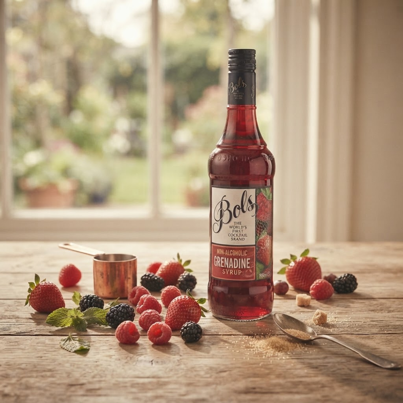 Bundle of 3 Bottles Bols Grenadine Syrup 750 ML