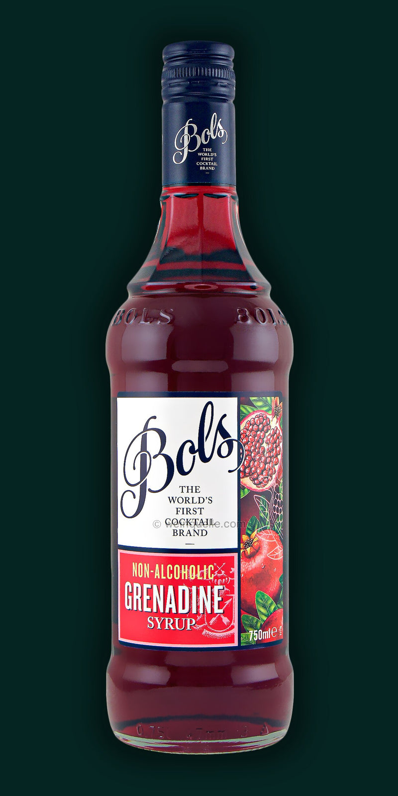 Bundle of 3 Bottles Bols Grenadine Syrup 750 ML