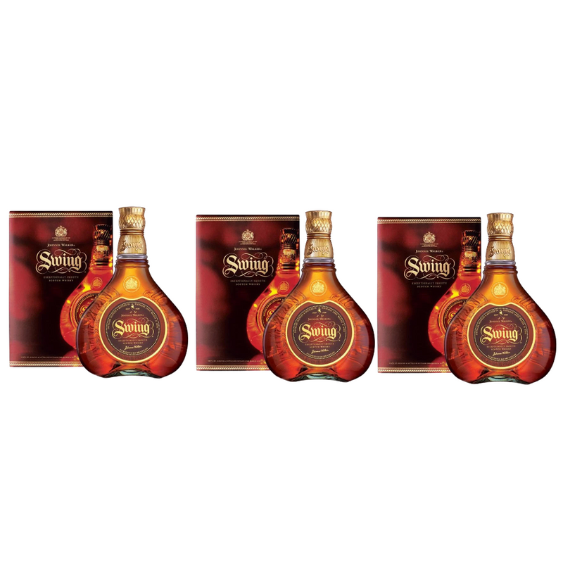 (Clearance) Bundle of 3 Bottles Johnnie Walker Swing Scotch Whisky 75cl (Vintage Bottle - Label may not be perfect)