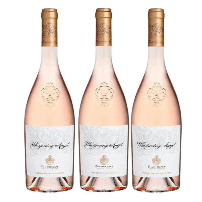 Bundle of 3 Bottles Whispering Angel Rosé Côtes de Provence 2025 750ml ABV 13% – French Rosé Wine