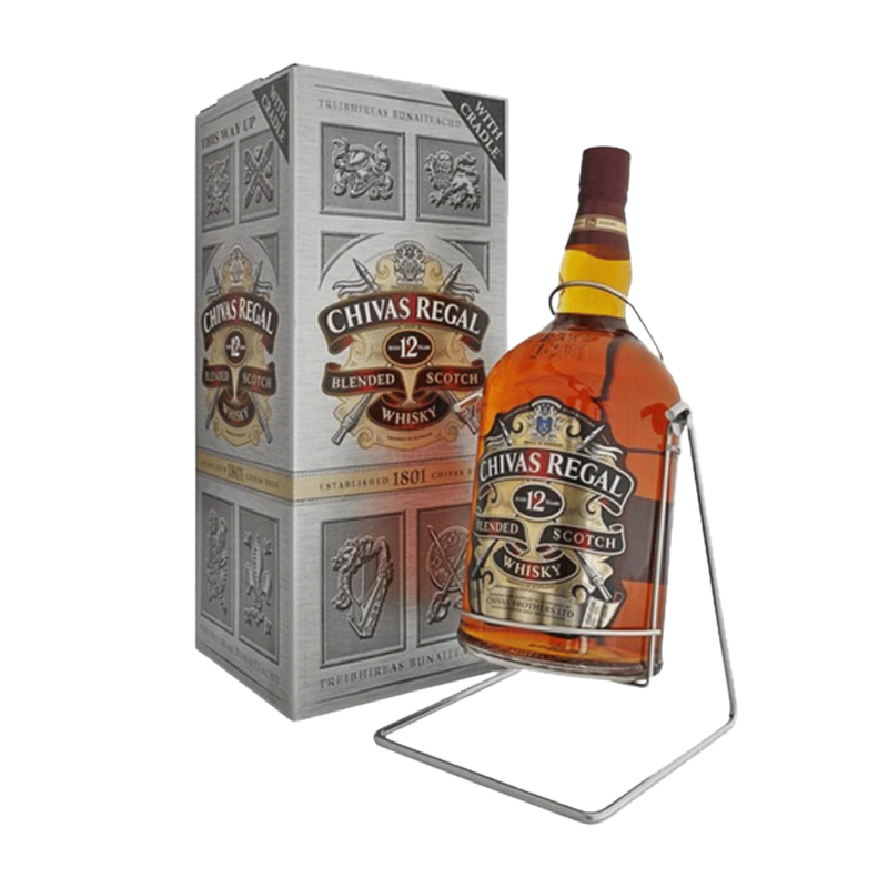 Chivas Regal 12 Year Old Blended Scotch Whisky with Cradle 4.5L 40% ABV