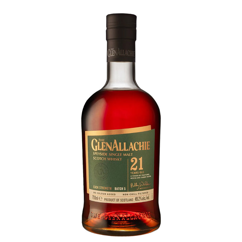 The GlenAllachie 21 Year Cask Strength Batch 6 Speyside Single Malt Scotch Whisky ABV 52.8% 700ml