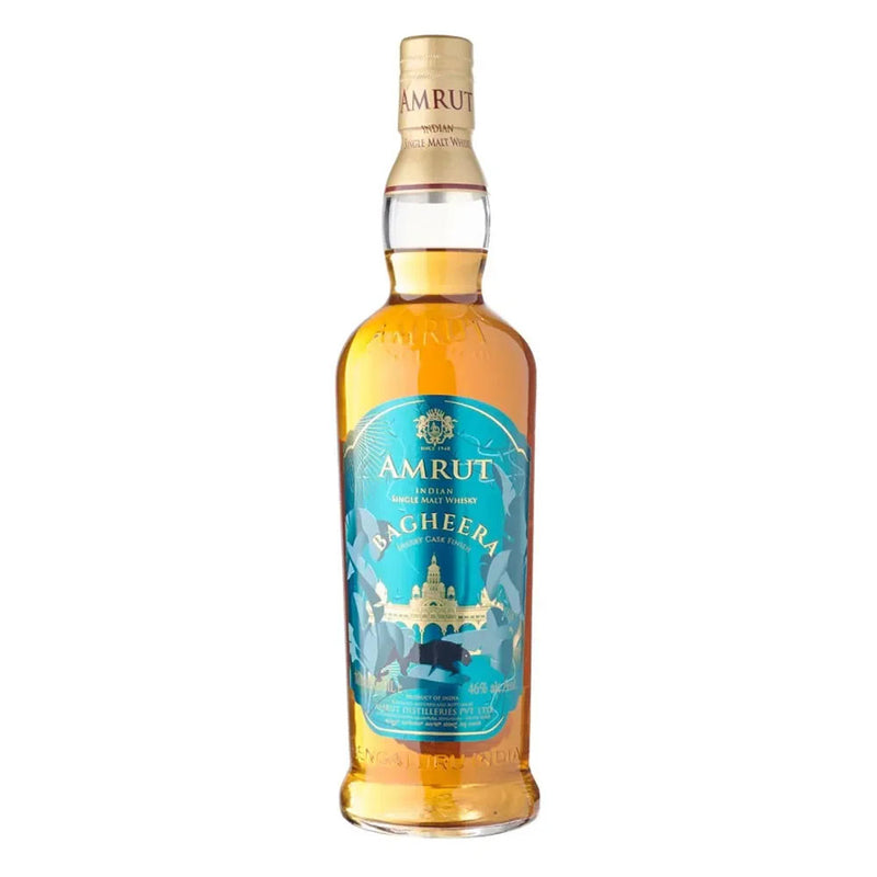 (Clearance) Amrut Bagheera Indian Single Malt Whisky 70cl with 2 Glasses (No Box)