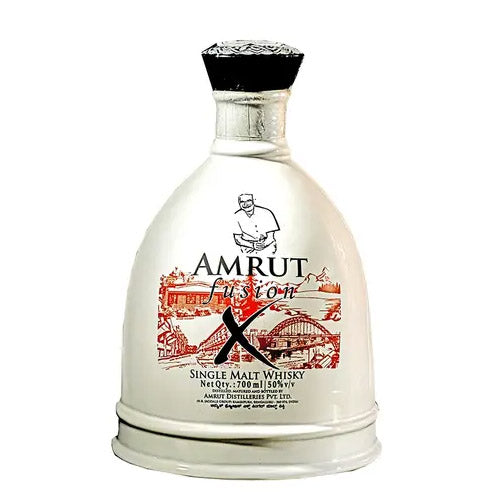 Amrut Fusion X Indian Single Malt Whisky ABV 50% 70cl with Gift Box