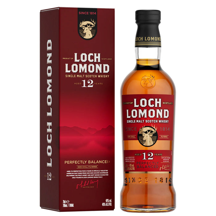 Loch Lomond 12 Year Old Single Malt Scotch Whisky ABV 46% 700ml With Gift Box