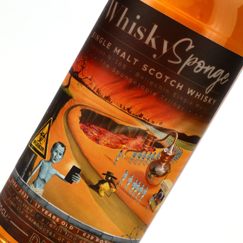 Ballechin 2004 17 Year Old Whisky Sponge Edition No.36B Refill Fino Sherry Butt Highland Single Malt Scotch Whisky ABV 55.5% 70cl/700ml (Pre-Order 7 Days)