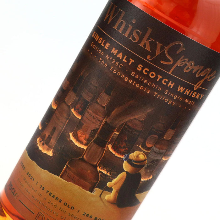 Ballechin 2005 15 Year Old Whisky Sponge Edition No.36C Second Fill Sherry Hogshead Highland Single Malt Scotch Whisky ABV 57.3% 70cl/700ml (Pre-Order 7 Days)