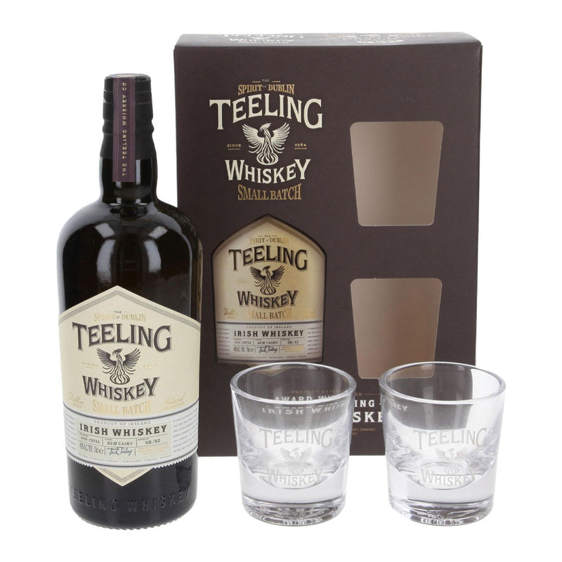 (Gift Set) Teeling Small Batch Irish Whiskey ABV 46% 700ml with 2 Glasses Gift Set