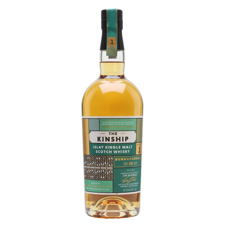 Bunnahabhain 1989 30 Year Old Hunter Laing The Kinship 3rd / 2019 Release Islay Single Malt Scotch Whisky ABV 48.5% Vol 700ml / 70cl