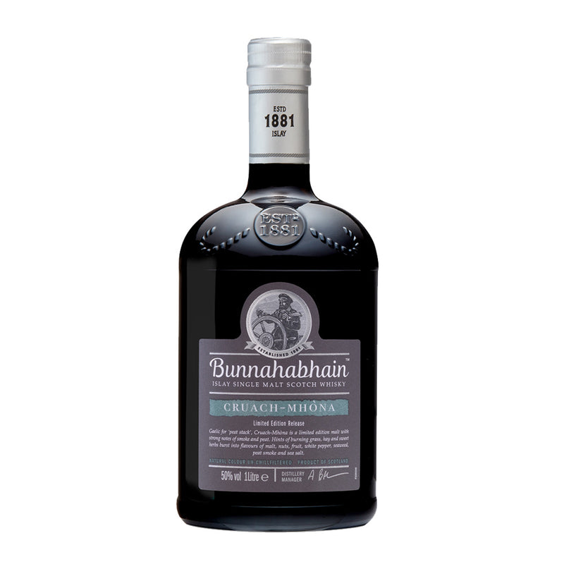 Bunnahabhain Cruach Mhona Scotch Whisky Limited Edition Release ABV 50% 1000ml (No Box) (1L)