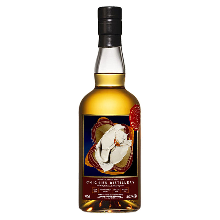 Ichiro's Malt Chichibu Distillery LMDW 15th Anniversary Refill Bourbon Barrel #3874 FLOWERS SERIES #1 Single Malt Japanese Whisky ABV 60.1% Vol 70cl / 700ml