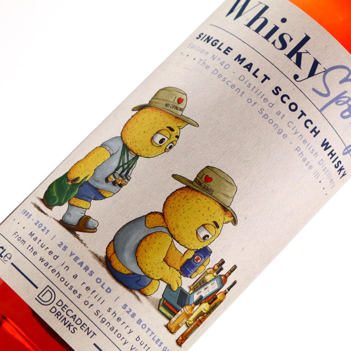 Clynelish 1995 25 Year Old Whisky Sponge Edition No.40 Refill Sherry Butt ABV 56.6% 70CL (Pre-Order 7 Days)