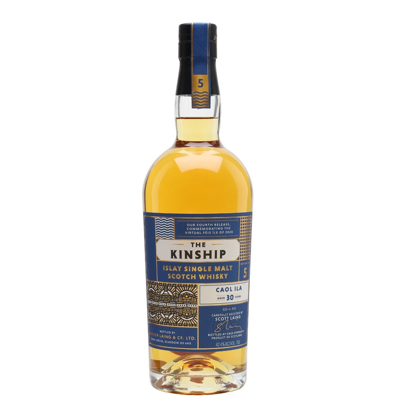Caol Ila 1990 30 Year Old Hunter Laing The Kinship 4th / 2020 Release Islay Single Malt Scotch Whisky ABV 42.4% Vol 700ml / 70cl