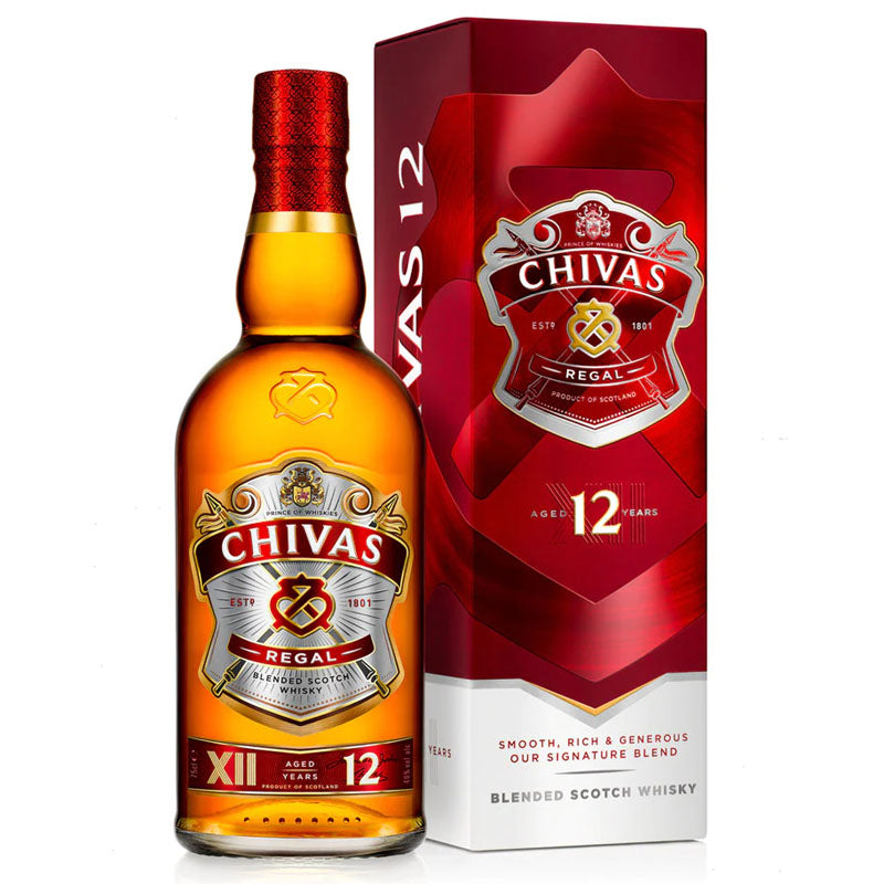 Chivas Regal 12 Year Old Blended Scotch Whisky ABV 40% 100cl (1L) With Gift Box