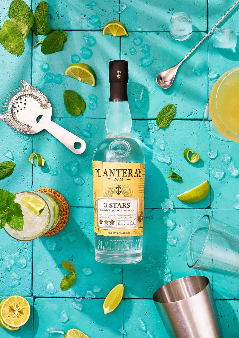 PLANTERAY RUM Three Stars White Rum ABV 41.2% 700ml