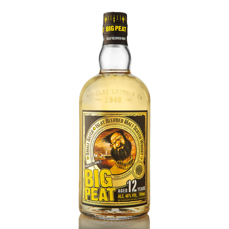 (Flash Sale - 60% off at check out) Douglas Laing's Big Peat 12 Years old Islay Blended Malt Scotch Whisky ABV 46% 70cl With Gift Box