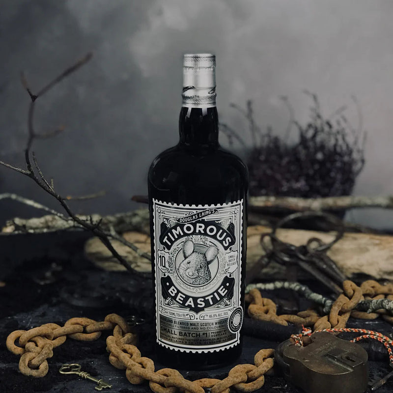 (Flash Sale - 60% off at check out) Douglas Laing's Timorous Beastie 10 Years Old Highland Blended Malt Scotch Whisky ABV 46.8% 70cl With Gift Box