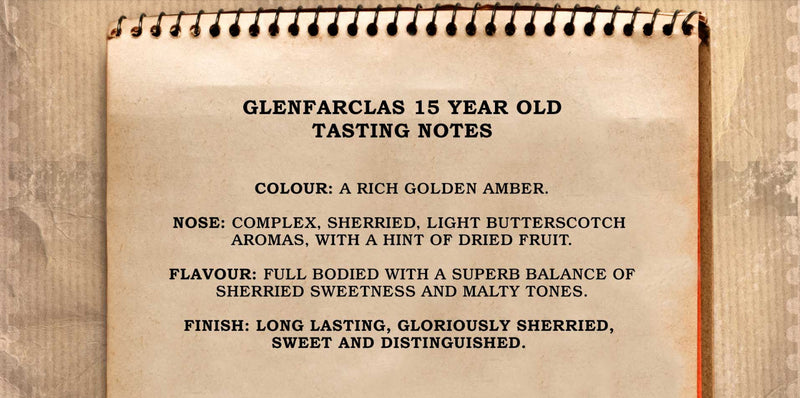 Glenfarclas 15 Year Old Highland Single Malt Scotch Whisky ABV 46% 700ml (No Box)