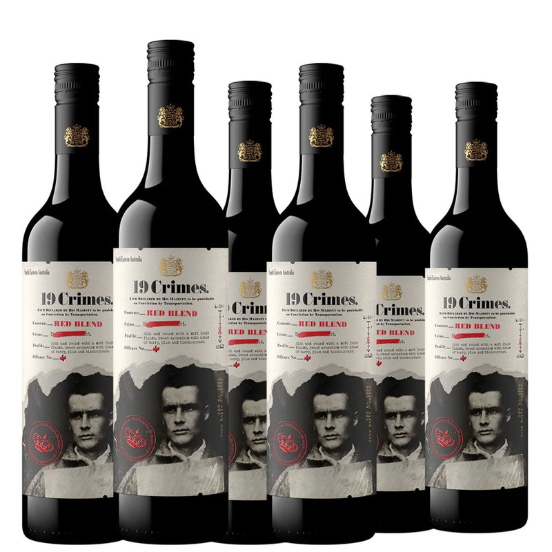19 Crimes Red Blend 75cl x 6 Bottles