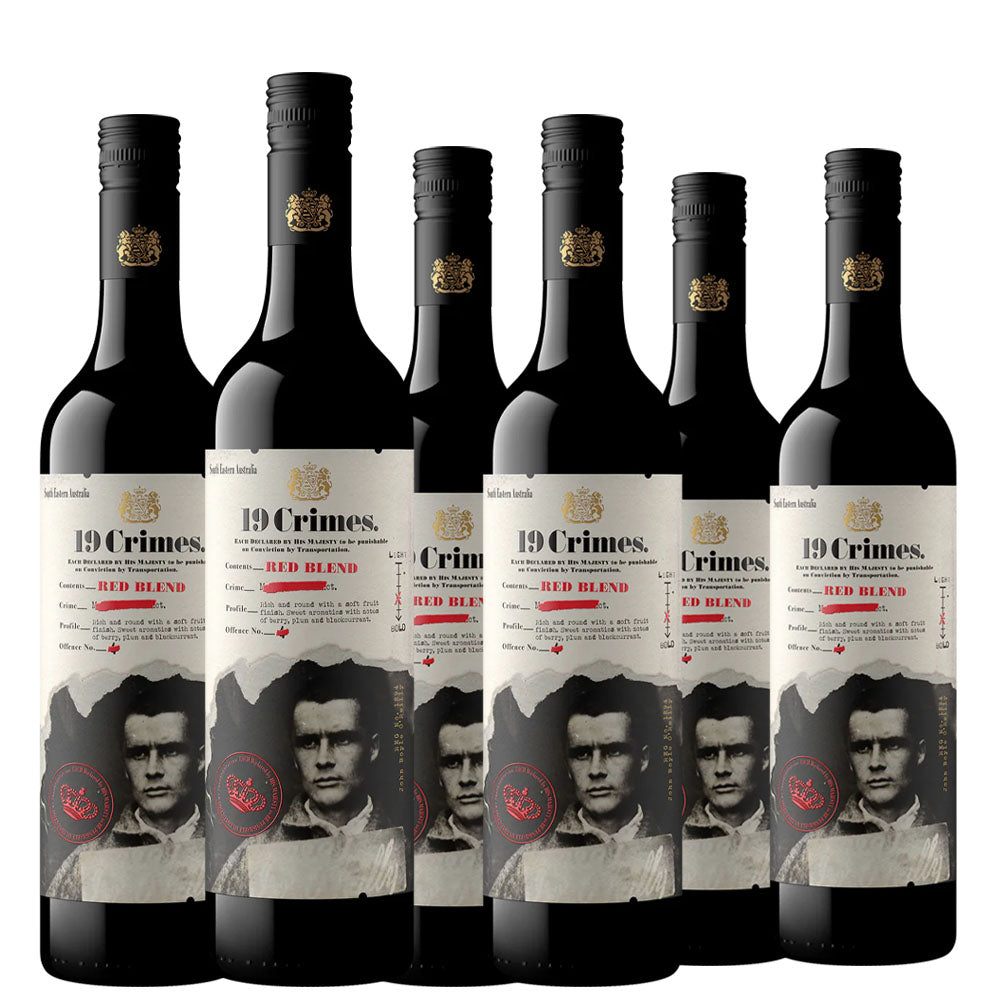 19 Crimes Red Blend 75cl x 6 Bottles — The Liquor Shop Singapore