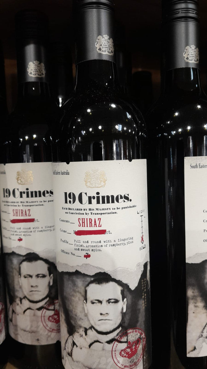 19 Crimes Shiraz 75cl x 6 Bottles