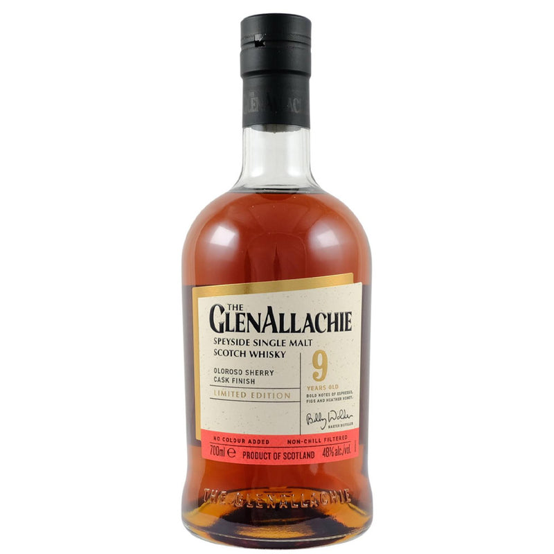 (EOY  Sale - discount at check out) GlenAllachie 9 Year Old 2014 Oloroso Sherry Series Speyside Single Malt Scotch Whisky ABV 48% with Gift Box