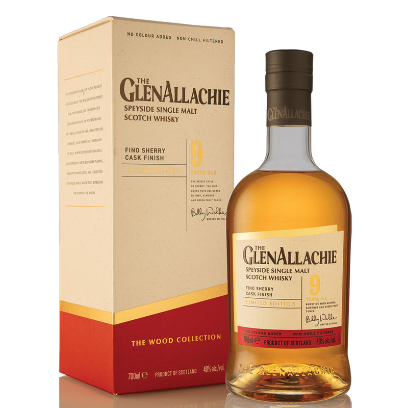 (EOY Sale - discount at check out) GlenAllachie 9 Year Old 2014 Fino Sherry Series Speyside Single Malt Scotch Whisky ABV 48% 700ml with Gift Box