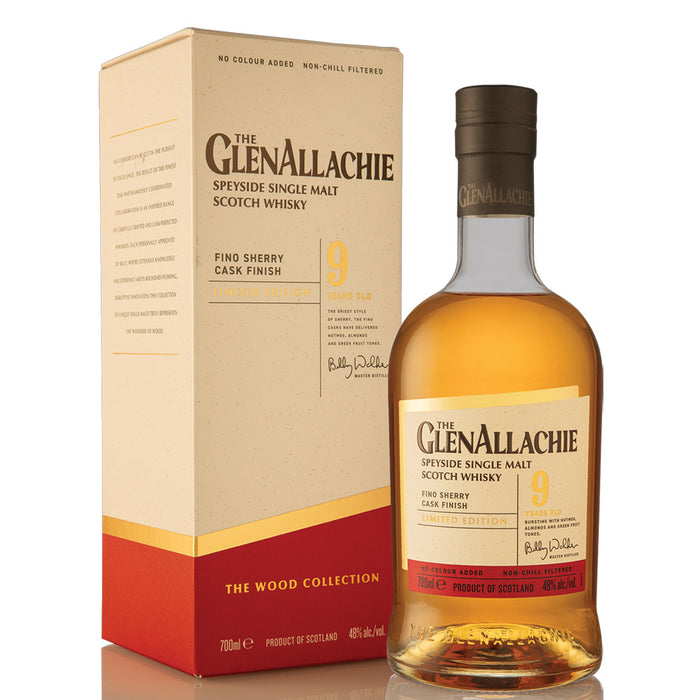 (MAR2026 Sale) GlenAllachie 9 Year Old 2014 Fino Sherry Series Speyside Single Malt Scotch Whisky ABV 48% 700ml with Gift Box