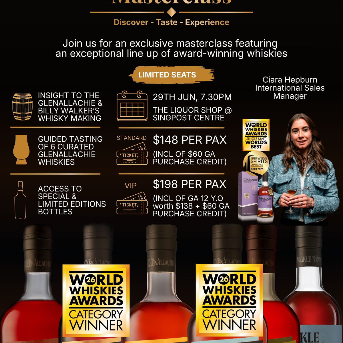 GlenAllachie Masterclass with Ciara Hepburn on 29th Jun 2026 by