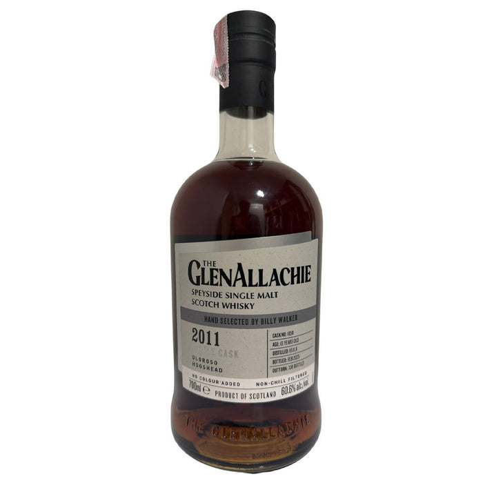GlenAllachie Single Cask 2011 13 Year Oloroso & Hogshead #1950 Speyside Single Malt Scotch Whisky with Gift Box ABV 60.6% 700ml