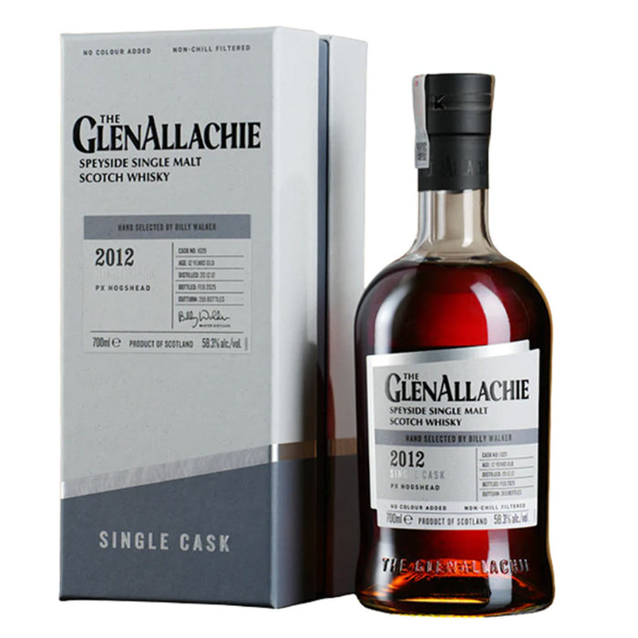 GlenAllachie Single Cask 2012 12 Year PX Hogshead #1029 Speyside Single Malt Scotch Whisky with Box ABV 58.3% 700ml