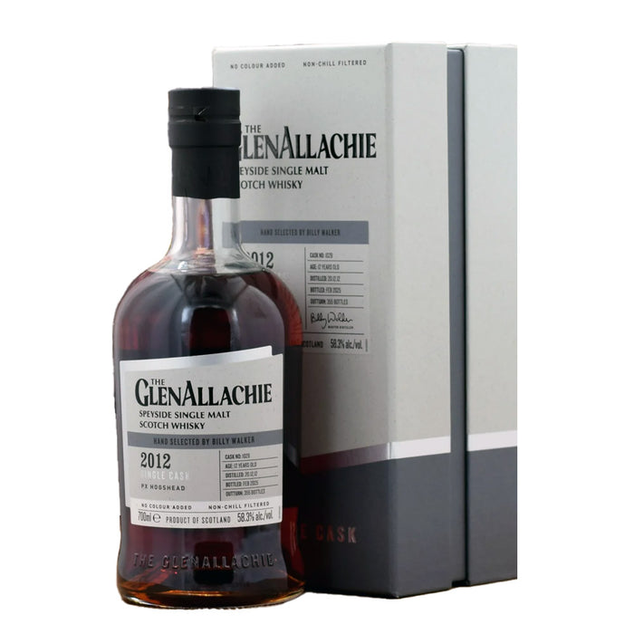 GlenAllachie Single Cask 2012 12 Year PX Hogshead #1029 Speyside Single Malt Scotch Whisky with Box ABV 58.3% 700ml